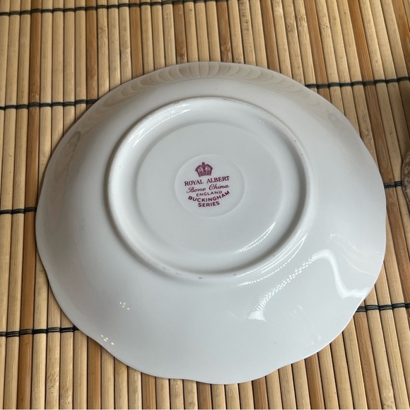 VTG Royal Albert Bone China Tea Cup & Saucer Buckingham Series Blue Gold READ - Picture 8 of 16